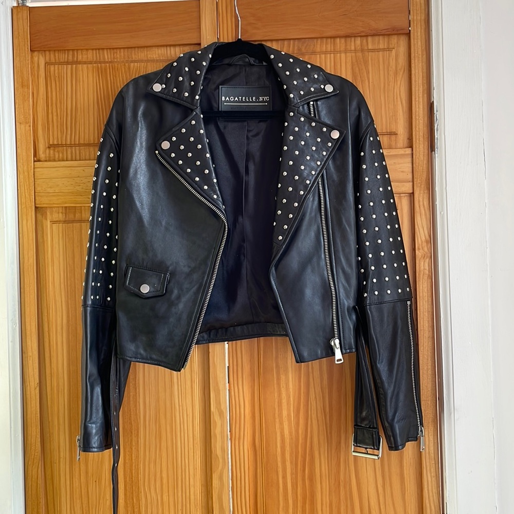 Bagatelle NYC Studded Leather Jacket